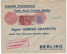 Regno di V.E.III - POSTA AEREA - Storia Postale: #5+202.