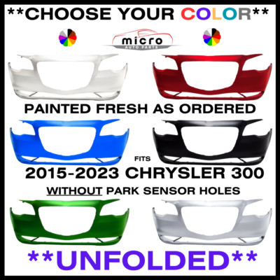 NEW FRONT BUMPER FOR 2015-2021 CHRYSLER 300 PAINTED CHOOSE YOUR COLOR CH1000A21