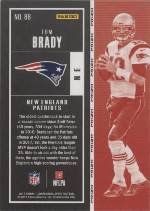 2017 Panini Contenders Optic Tom Brady #86 - 2 de 2