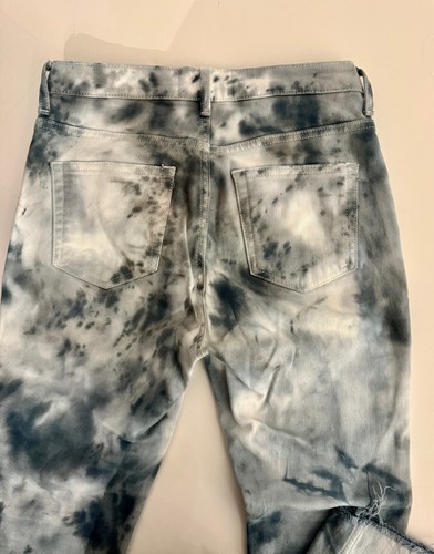 Everlane High Rise Bleach Dye Denim Jeans, Cropped, Size 26 - Picture 5 of 13