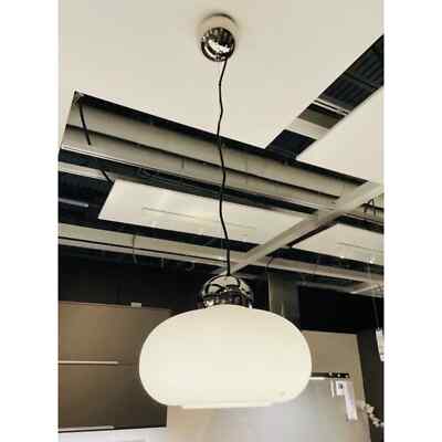 ikea DEJSA Pendant lamp, chrome plated/opal glass 14 