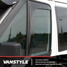 FITS FORD TRANSIT MK7 07-13 GENUINE CLIMAIR FRONT WIND DEFLECTORS QUALITY TINT