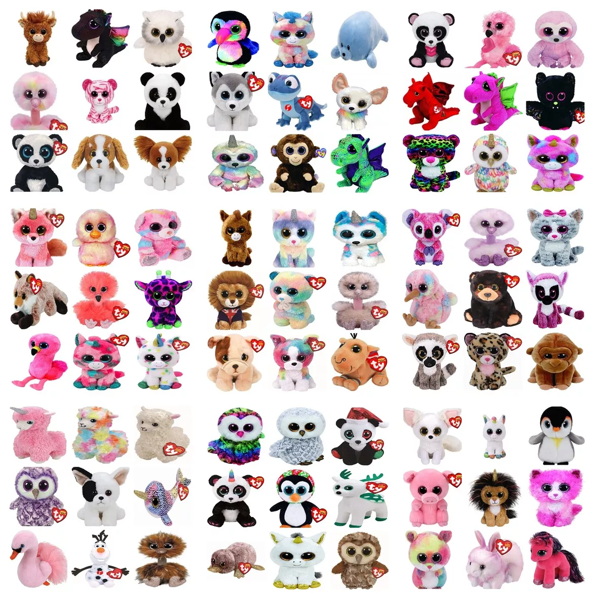 Official TY Beanie Boos 6'' Soft Plush Toys over 100 styles