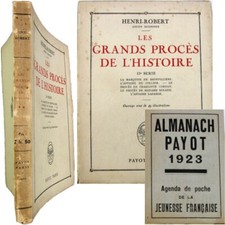 Grands procès de l'histoire II 1922 Henri Robert Brinvilliers Corday mme Roland
