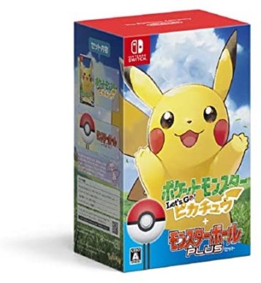 ''Let's Go Pikachu Pokemon video game Poke Ball Plus Pack'' Nintendo Switch F/S