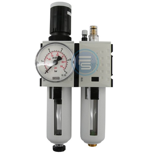 Futura Pressure Reducer Regulator Oiler Compressed Air Filter 2teilig