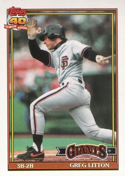 1991 Topps #628 Greg Litton