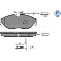 Meyle 025 217 9719 PD Bremsbelagsatz FüR Fiat Peugeot Citroen Ducato Boxer 230
