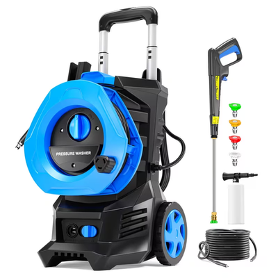 #ad 4800PSI Electric Pressure Washer 25FT Hose Foam Cannon 4 Nozzles US $145.99