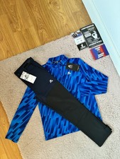 Montirex Junior 12-13 Years Blue 1/4 Zip & Storm Outdoor Pant Tracksuit Set BNWT