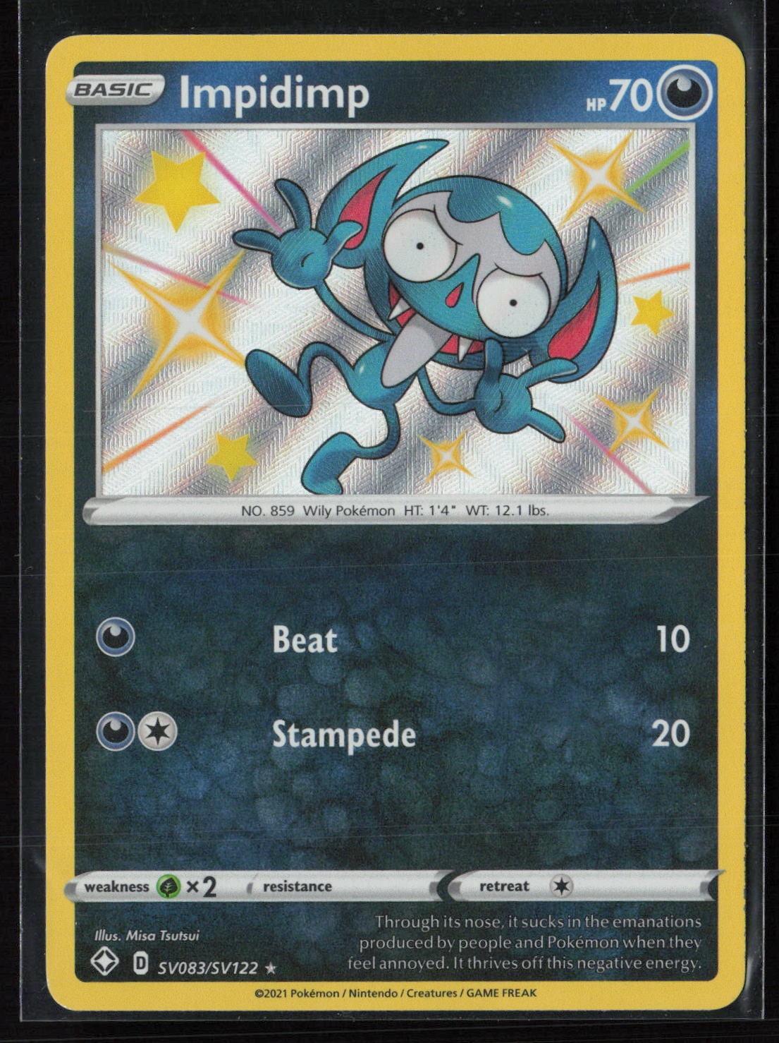 Impidimp Shiny Holo Rare Shining Fates: Shiny Vault SV083/SV122 NM