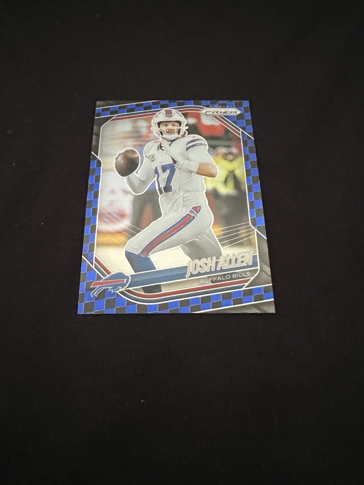 2025 Panini Prizm JOSH ALLEN Blue & Black Checkerboard SP Buffalo Bills #167