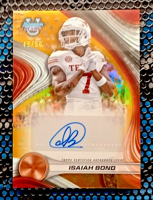 Isaiah Bond 2024 Bowman University BEST GOLD RC AUTO  /50