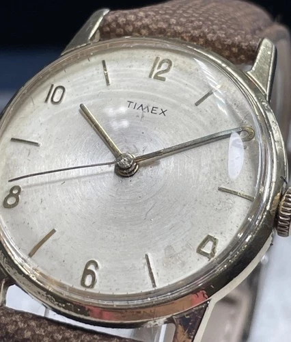 Vintage 1963 Timex Mercury Mechanical Watch | Gold Tone 1044 2463 Runs