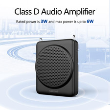 Mini Voice Amplifier Microphone Headset, 3 Hours Quick Charging and up to 22H...