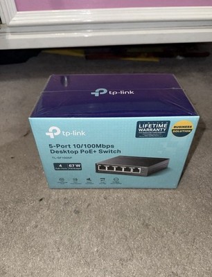 TP-Link Desktop Switch 5-Port 10/100Mbps with 4-Port PoE+ (TL-SF1005P)