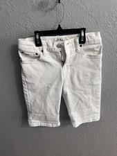Polo Ralph Lauren White Flat Front Bermuda Shorts Girls Size 12