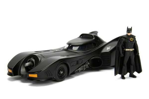 Batmobile 1989 Modellauto 1:24 Jada Toys Die-Cast Inkl Batman Figur TüRen-image
