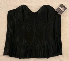 Dominique Juliet Underwire Bustier 8950 - Black - 42B - NWT Optional Garters