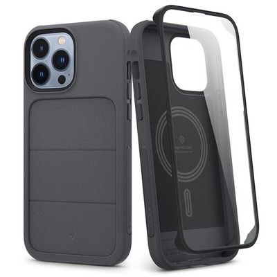 Caseology iPhone 13 Pro Max Case   Stratum Series |Ash Grey Tempered Glass + TPU