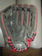 Rawlings Mark of a Pro Lite  11" Youth Baseball Glove  Black / Red