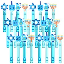 Haloscume 24 Pcs Hanukkah Bubble Wands Gifts Party Favors 4.2 Inches