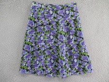 Vintage Covington Skirt Womens Small Petite Purple Floral Fairy Y2K 90s Whimsy
