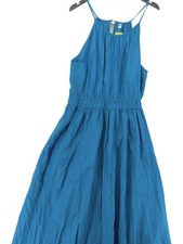 Uniqlo A-Line Maxi Dress XL in Blue