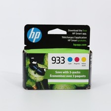HP 933 Genuine 3 Pack Ink Cartridges 933 Cyan Magenta Yellow 3555 - EXP 03/2024