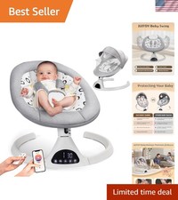Electric Baby Swings for Infants to Toddler Baby Swing with 5-Speed 5-Point C...