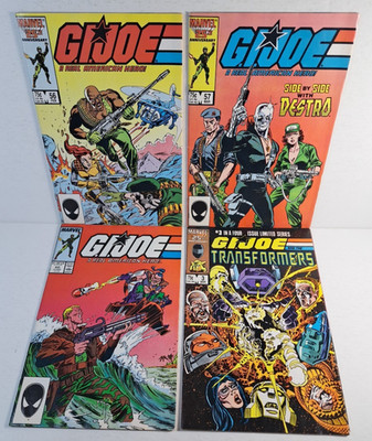 GI Joe, #56, 57, 60 + GI Joe Transformers #3, Marvel Comics, 1987