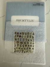 Close To My Heart A1070 Atomic Lower Case My Acrylix Decorative Stamps