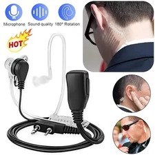 2 Pin Walkie Talkie Earpiece Headset Earphone For BAOFENG/BAOJIE/WEIERWEI Radio