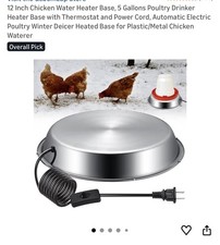 Electric Chicken Water Heater Base