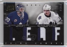 2011 Panini Prime Combos Dual Materials 33/50 Ben Scrivens Matt Frattin #12 2a6