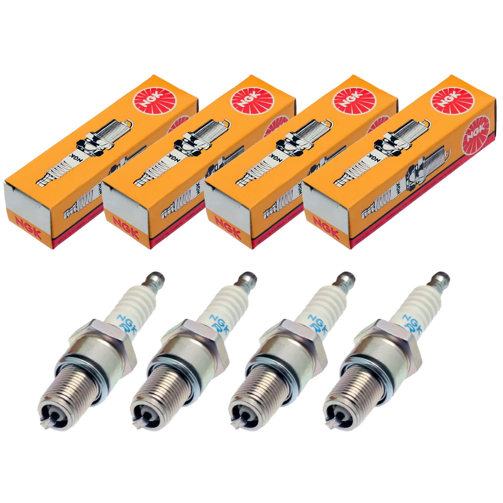 NGK 1090 Nickel Spark Plug BR6HS-10 4-Pack