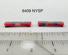 2 Pack 1/64 Whelen Edge Lightbar Red New York State Police NYSP Highway Patrol