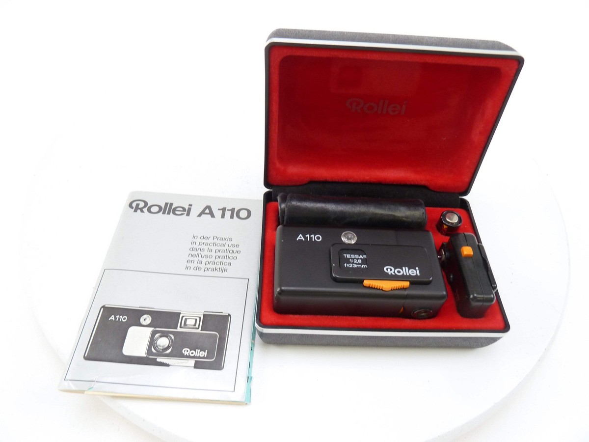 Rollei A110 made in Germany ポケットカメラ Rollei A110 Camera Outfit with Tessar 23MM f2.8 Lens Made in