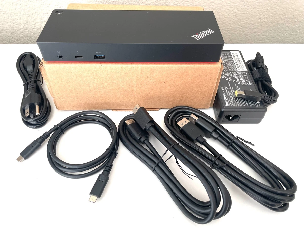 Lenovo ThinkPad Thunderbolt 3 Docking Station 40AC w/ AC, HDMI +