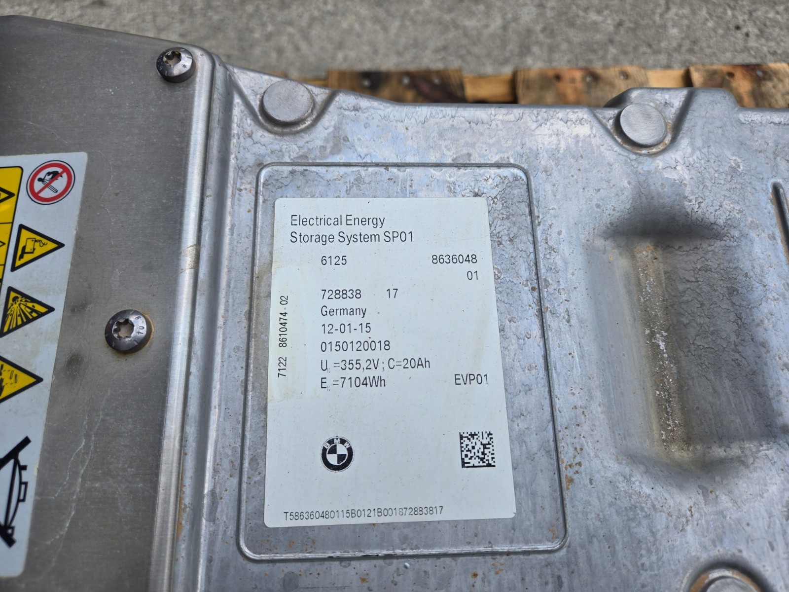 BMW i8 2014-2017 High voltage battery