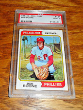 1974 OPC #131 BOB BOONE PHILADELPHIA PHILLIES PSA 9 MINT ONLY ONE HIGHER