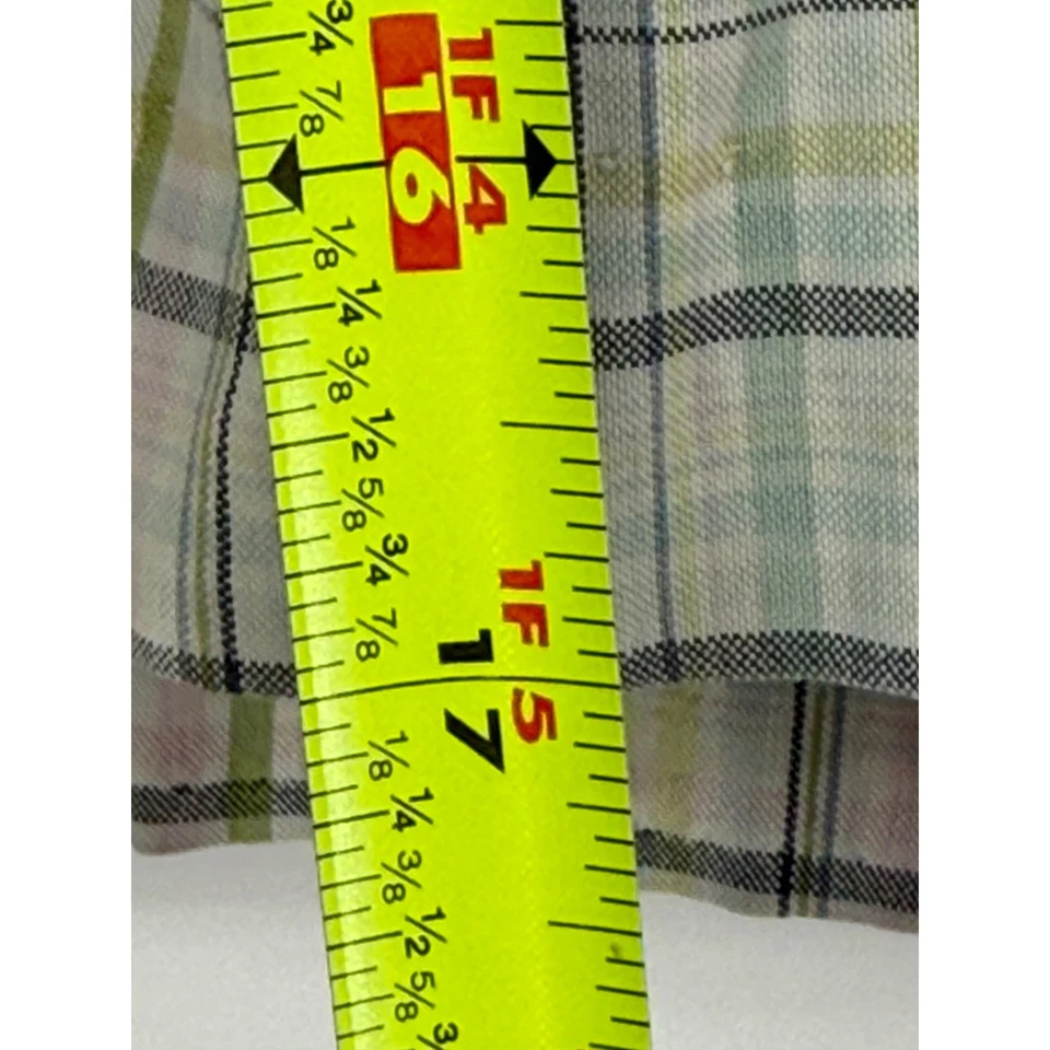 Bermudas deportivas Haley para mujer talla 6 a cuadros verde azul multicolor frente plano Foto 3 de 4