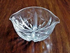 TOP QUALITY LARGE ANTIQUE CUT CRYSTAL WINE RINSER BOWL STRIKING STAR CUT DESIGN