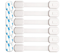 Oxlay Baby Safety Cabinet Locks 6 Pack Adjustable Childproof Straps