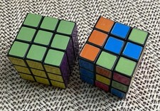 Set of 2 - Compact Mini Fidget Rubik Cubes - ...