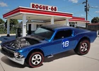 Restored Hot Wheels Redlines Mustang Boss Hoss, Blue, 1971 Spoilers, Hong Kong