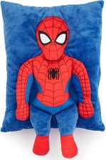 Super Soft Blue Spiderman 3D Snuggle Plush Avengers Pillow 15" Brand New