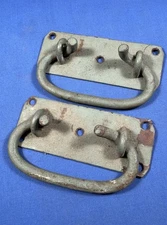 Vintage NO-PINCH HANDLES Carpenter's Chest, Wood Trunk, Complete, Working!