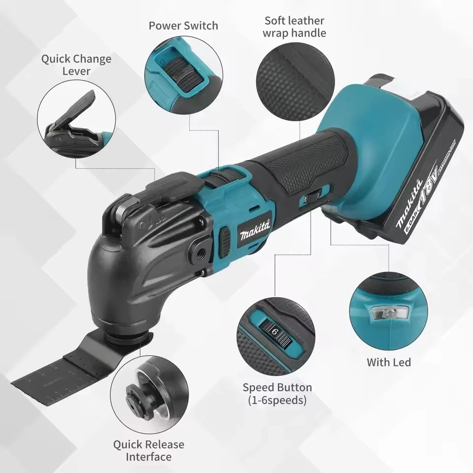 Makita Multitool 18V Trimming Cutter: 6-Gear Settings - image 3 of 4