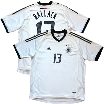 2002 Germany Authentic Home Jersey #13 Ballack Large World Cup